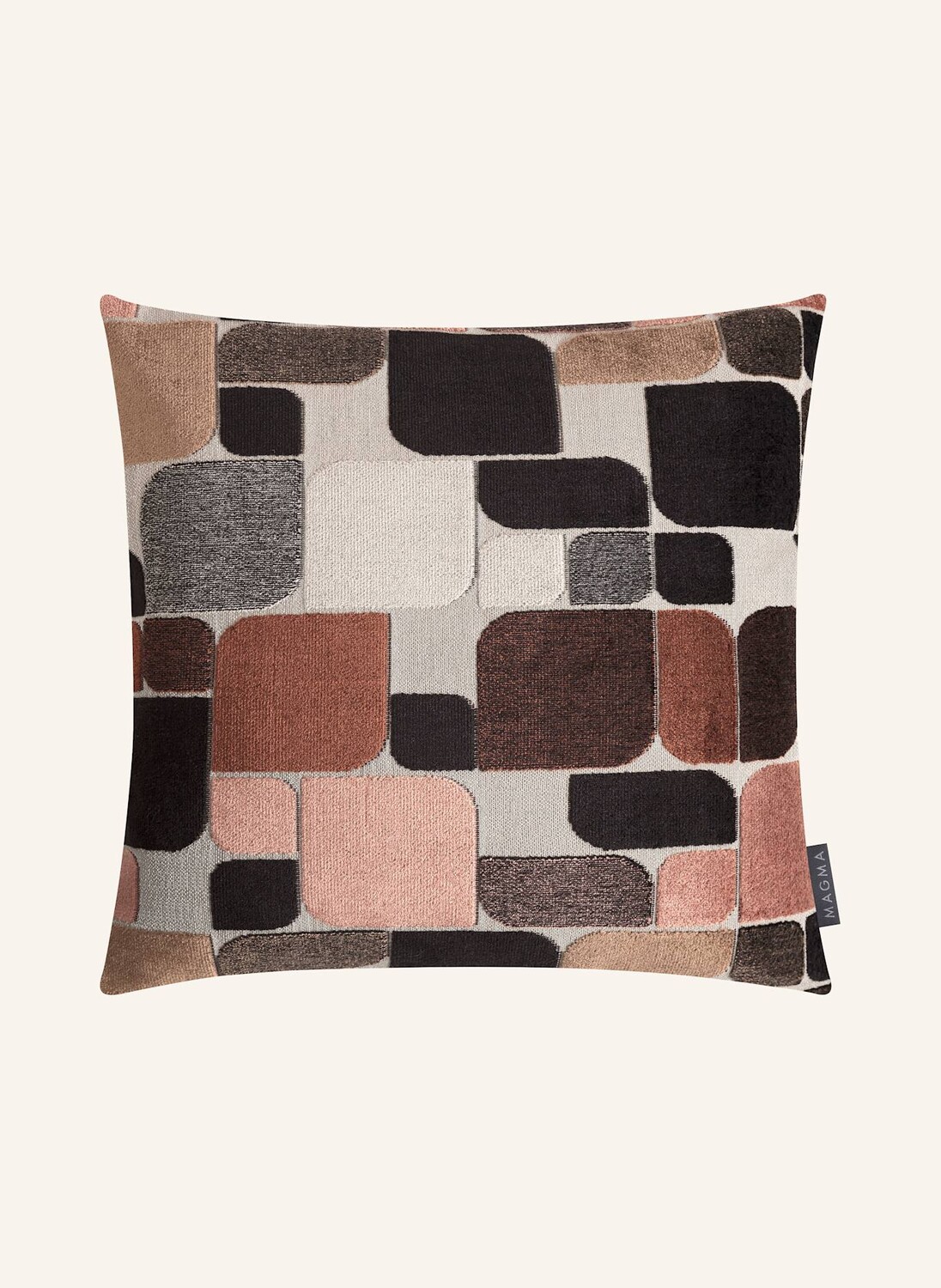 

Декоративная подушка Magma OKIRO, 45x45 см, цвет schwarz/taupe/rosé