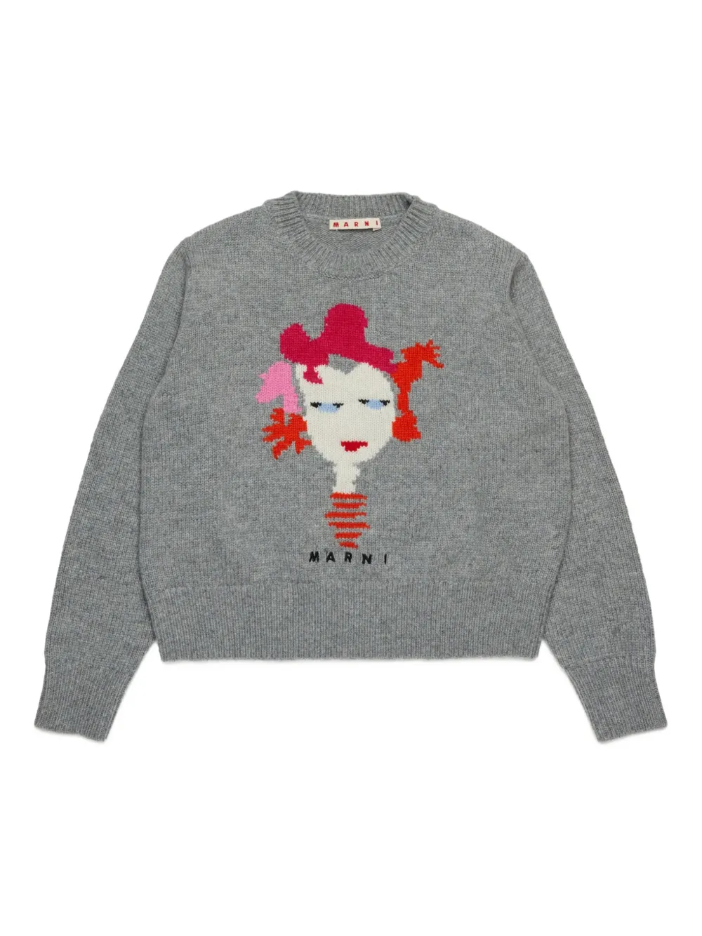 

Свитер из смесовой шерсти Marni Kids, серый