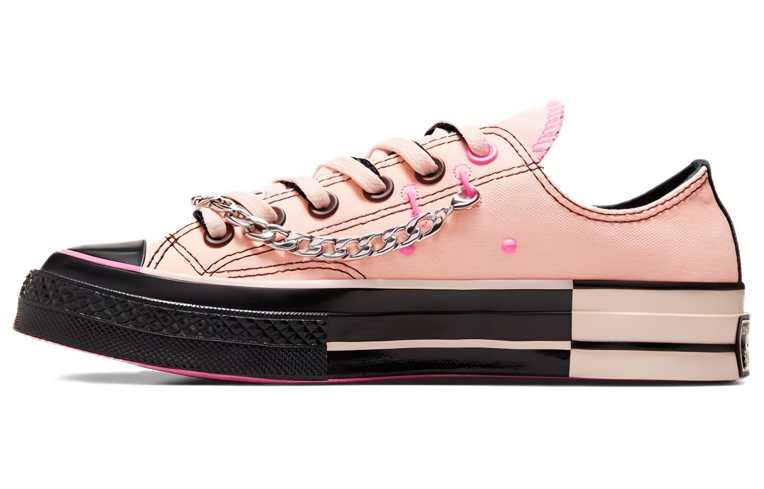 

Converse Низкие кеды из холста унисекс розово-черные, цвет Pink Black