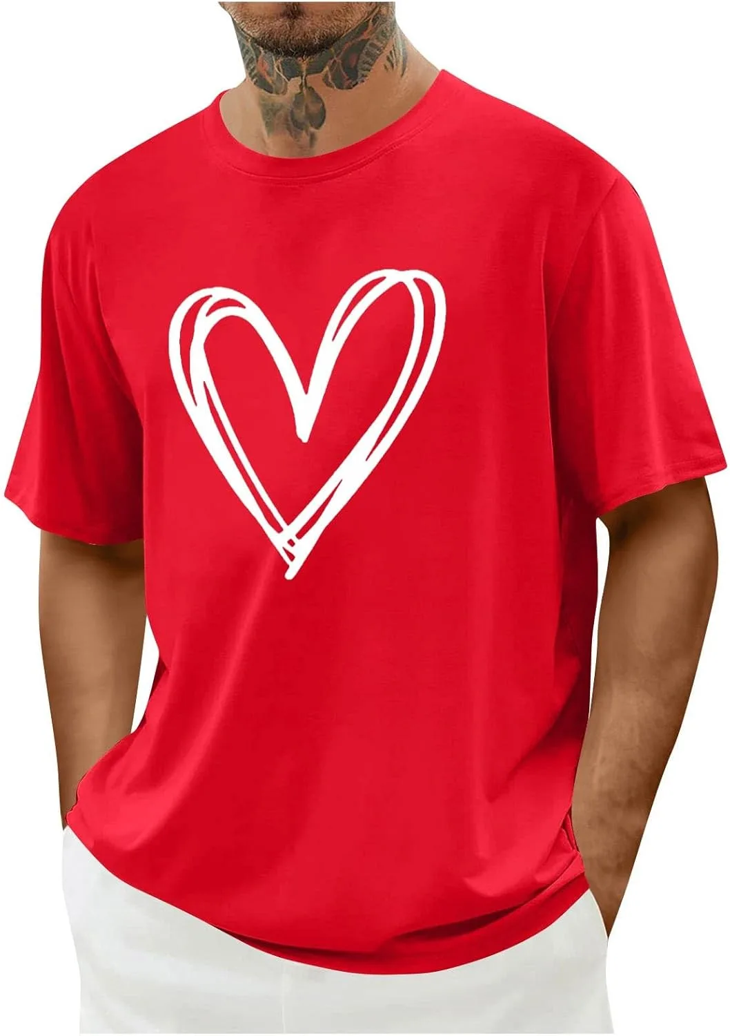 

Футболка Love Heart с коротким рукавом Zeiyignr