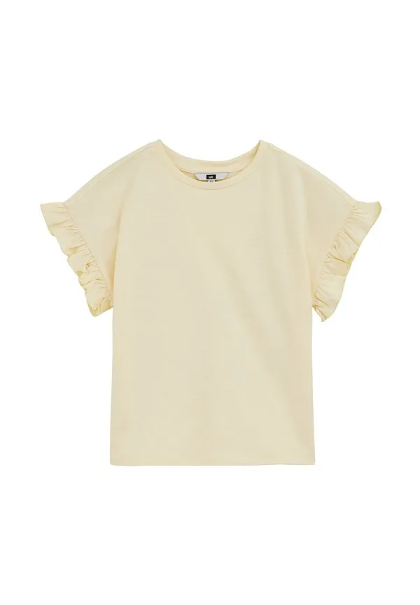 Простая футболка We Fashion, Light Yellow — фото 4