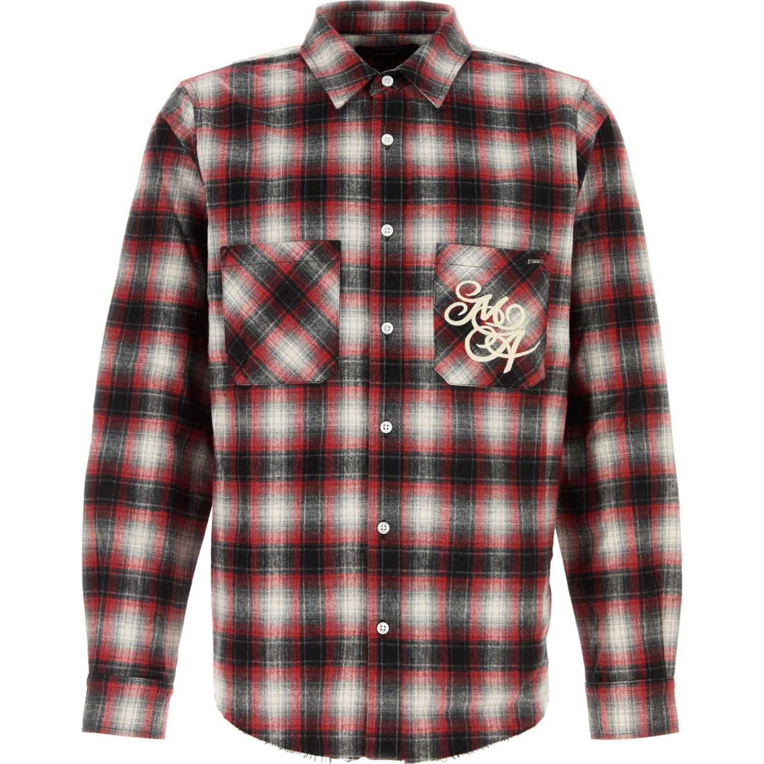 

Клетчатая фланелевая рубашка Swirl AMIRI, красная