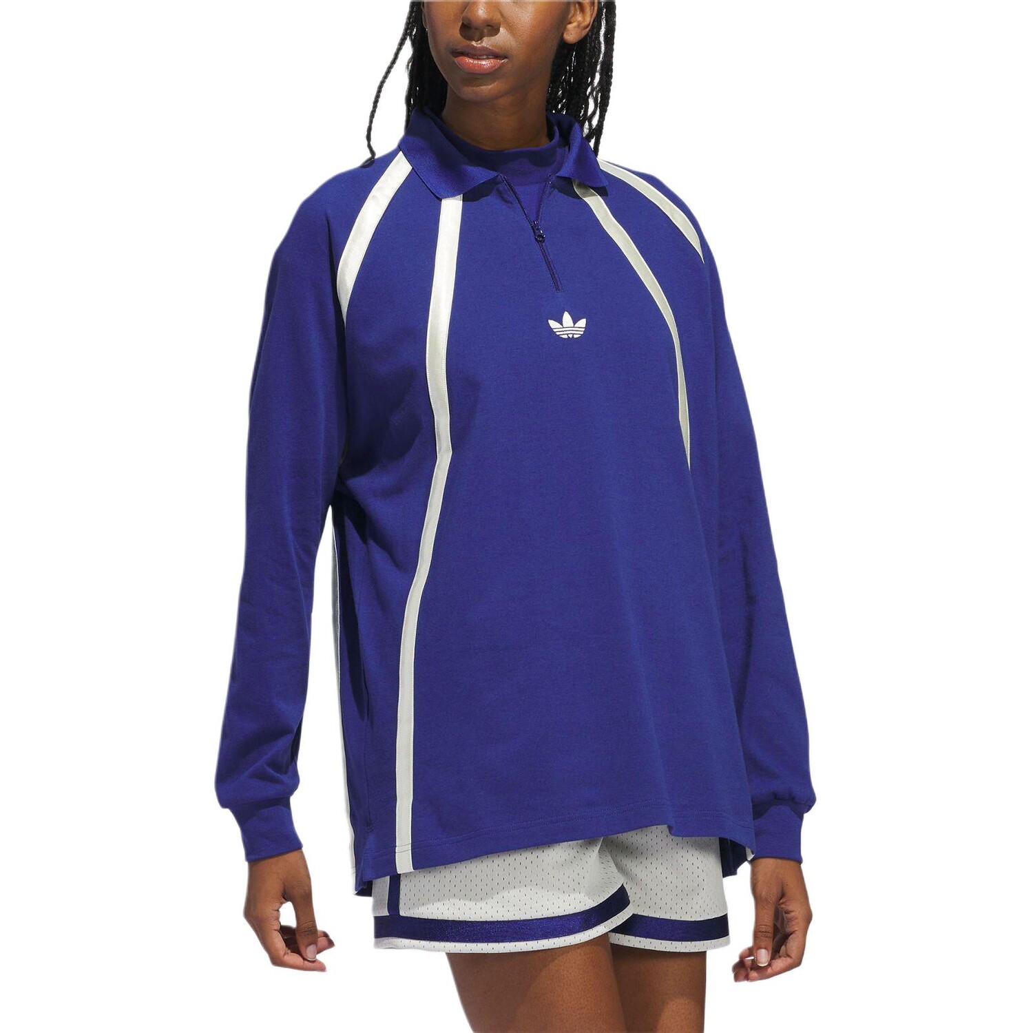 Рубашка поло регби унисекс Victory Blue Adidas Originals, синий — фото 4
