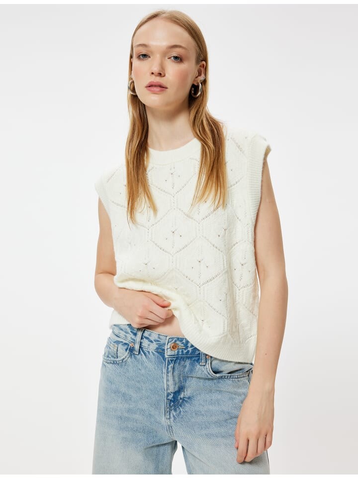 

Жилет KOTON Sweater, цвет Ekru