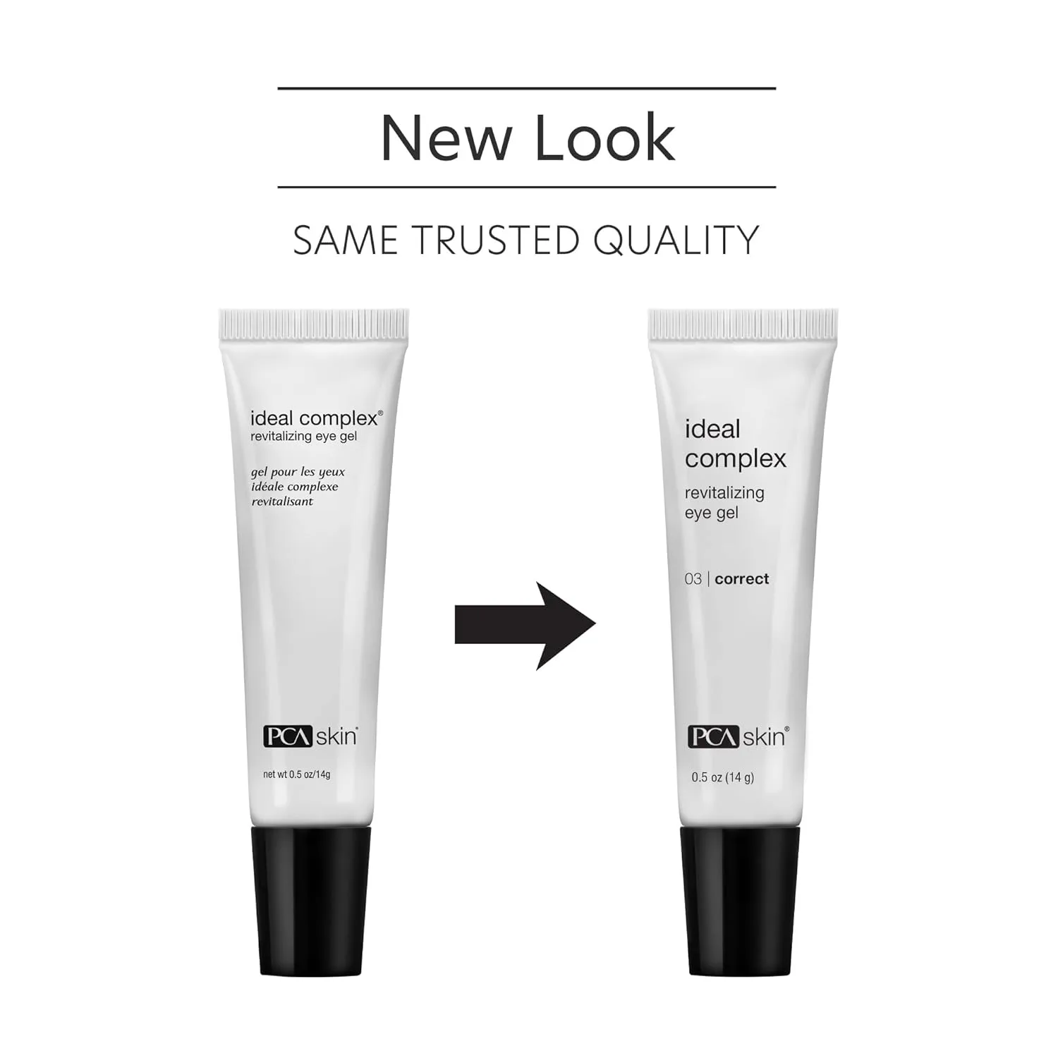 PCA SKIN Ideal Complex Revitalizing Eye Gel - Легкое антивозрастное средство для борьбы с темными кругами под глазами, безопасно для использования на веках. 14,8 мл (1 шт.) — фото 2