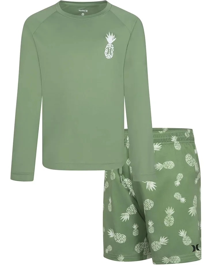 Купальный набор «Ананас» (для маленьких детей) Hurley Kids, Palm Green