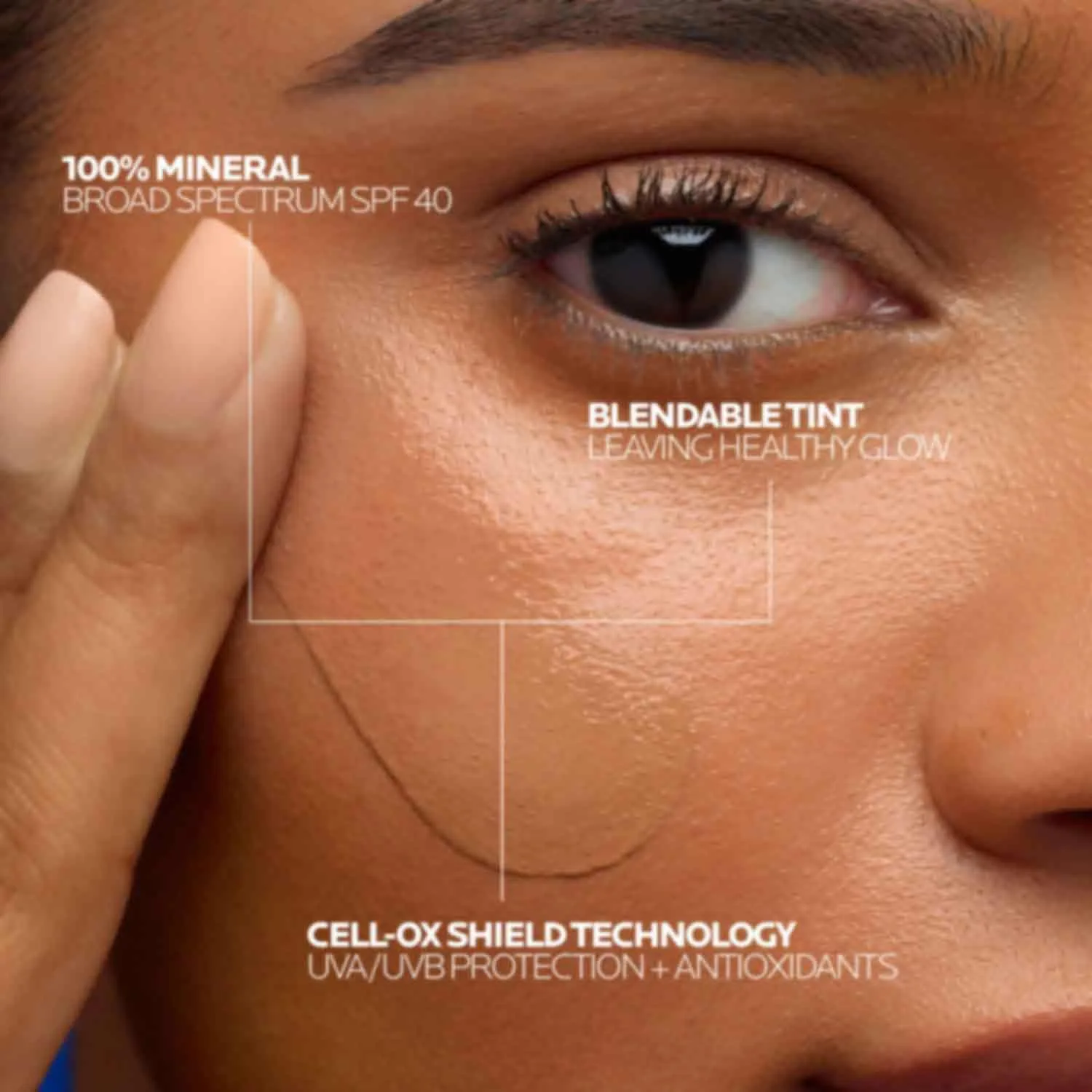 La roche-posay anthelios солнцезащитный крем spf 40, ультралегкая жидкость широкого спектра spf 40, для лица с диоксидом титана, легкий и быстро впитывающийся, без масла, матовый финиш, Medium/Deep — фото 2