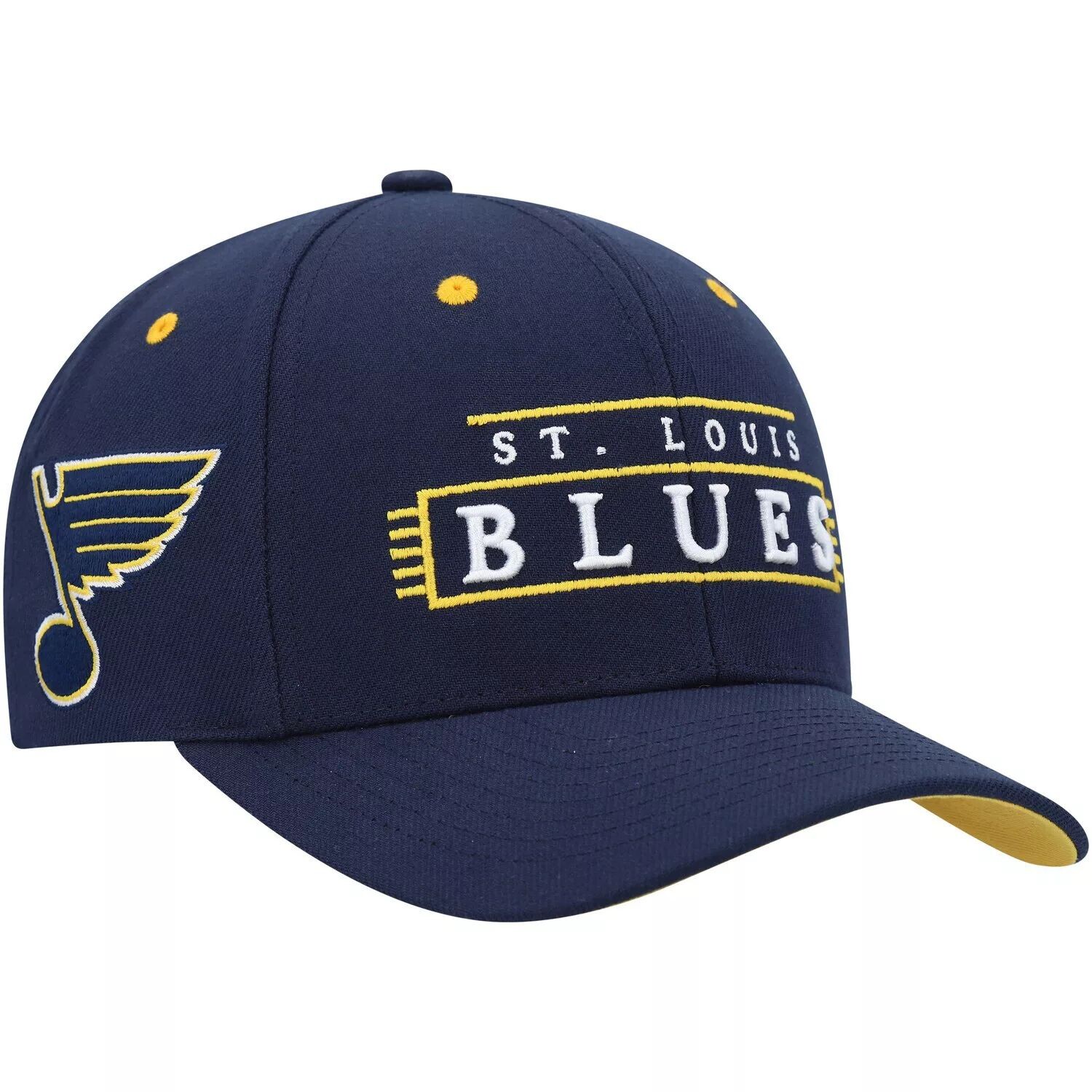 

Мужская кепка Mitchell & Ness Navy St. Louis Blues LOFI Pro Snapback
