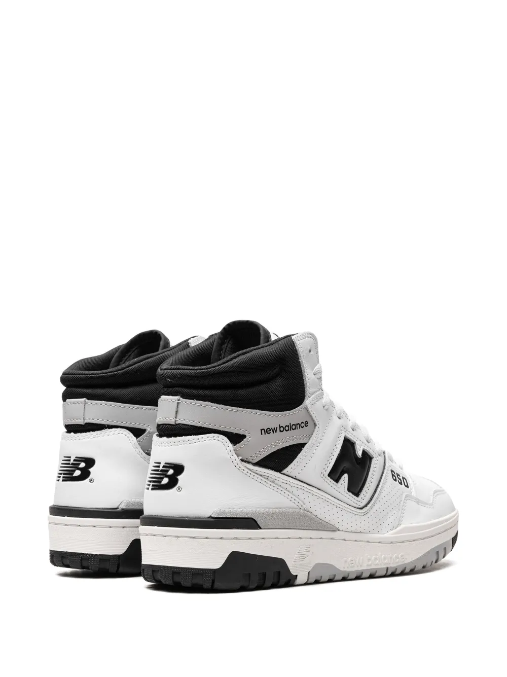 Высокие кроссовки 650 White/Black NEW BALANCE, белый — фото 3