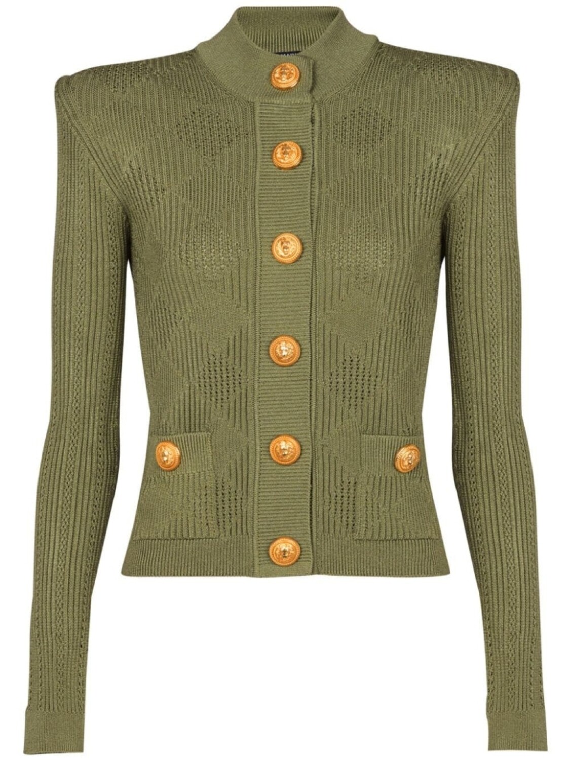 

Balmain кардиган в клетку гингем, зеленый