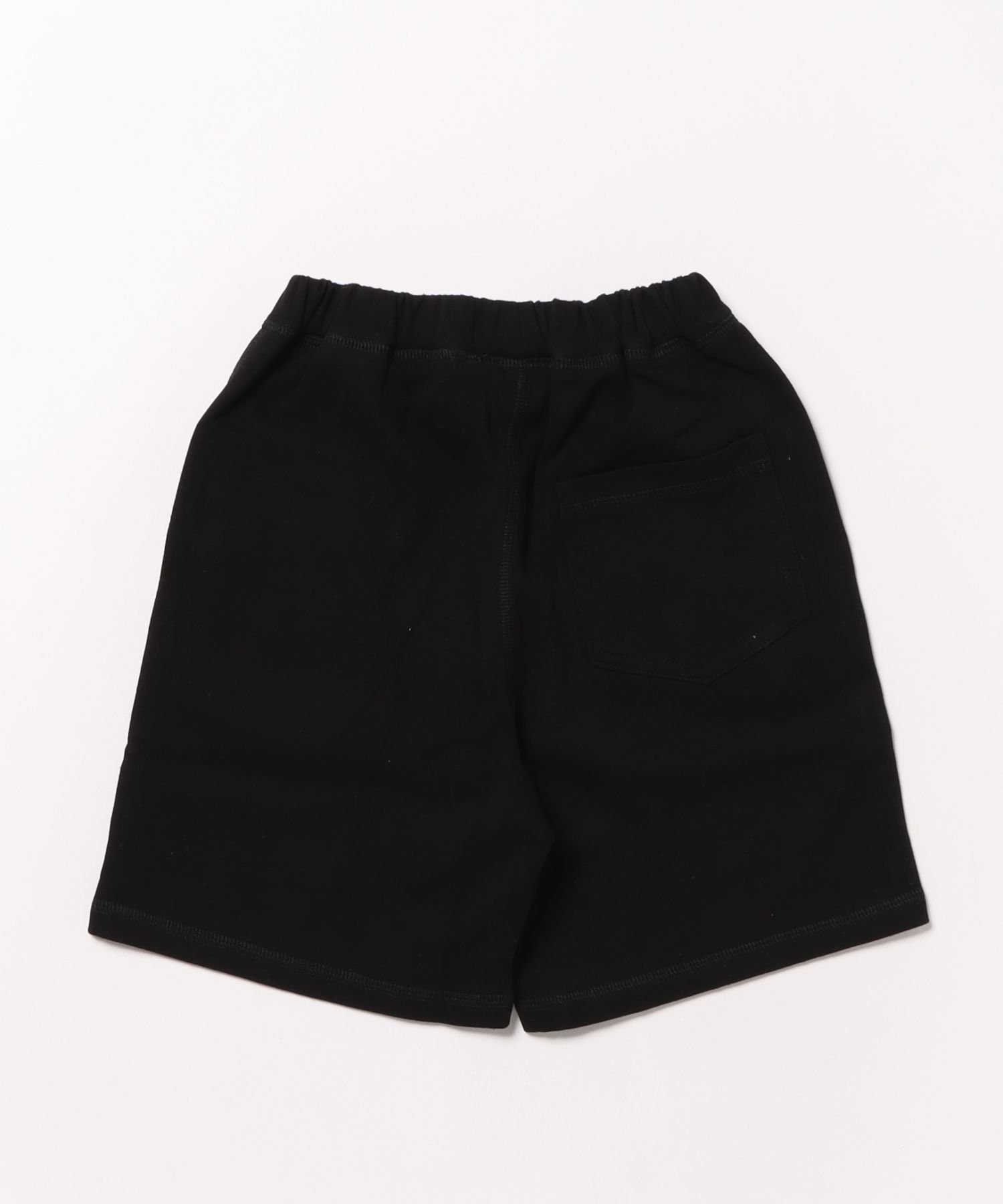 Простые хлопковые шорты с логотипом Aimoha Kids, black — фото 3