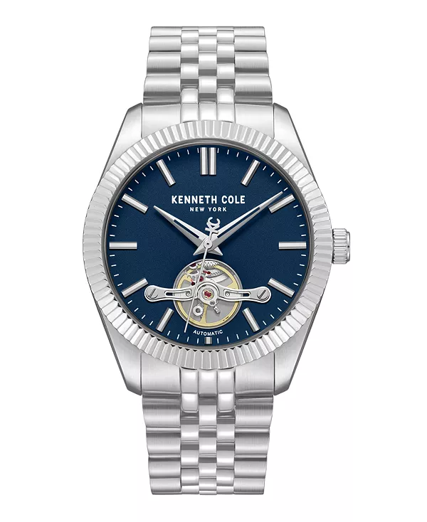 

Мужские автоматические часы, 43 мм Kenneth Cole New York, silver