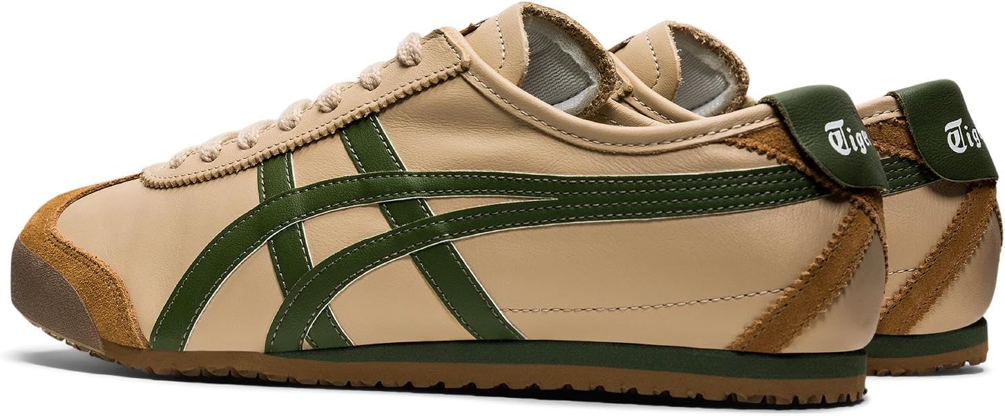 Кроссовки Onitsuka Tiger Unisex Adult Mexico 66, зеленый/бежевый — фото 4