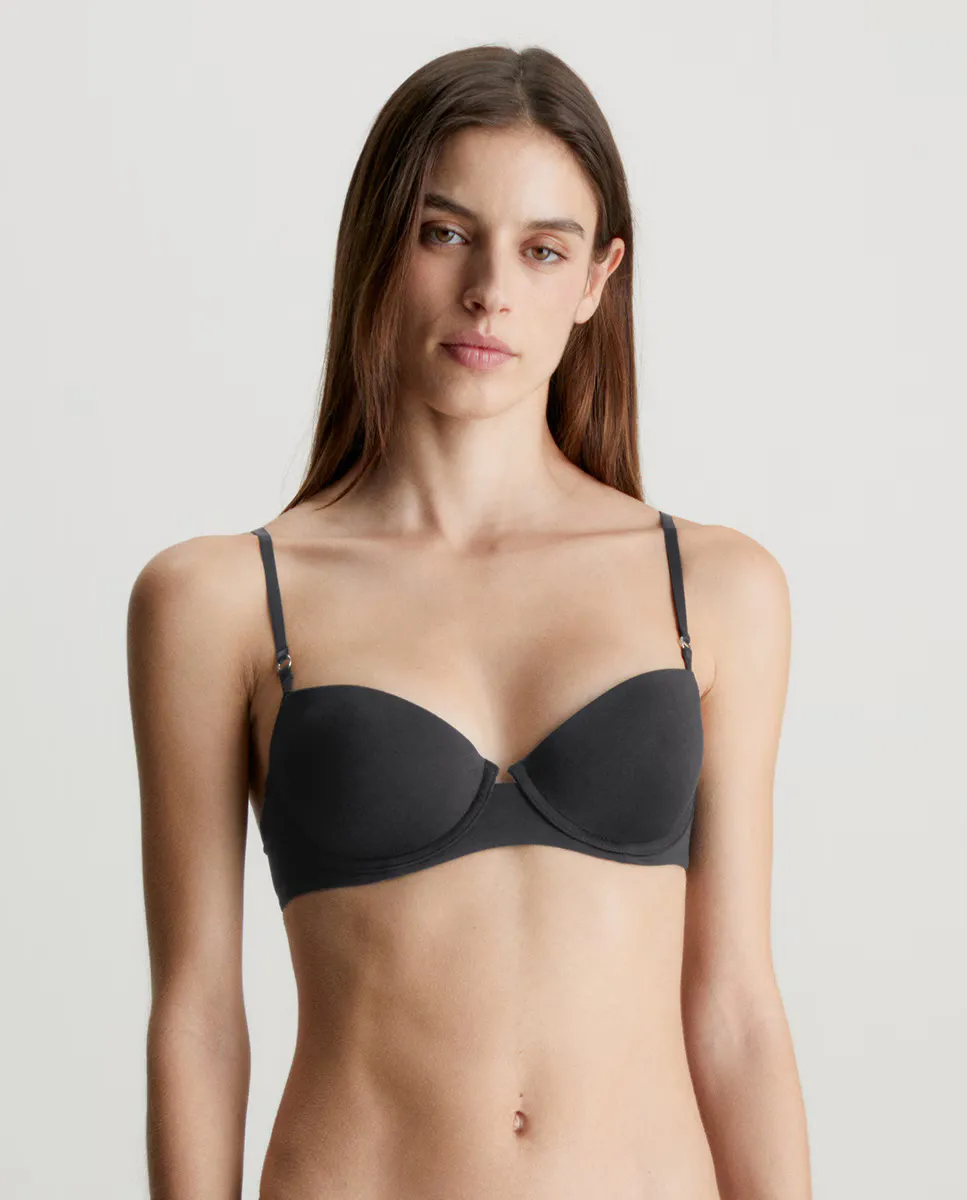 

Бюстгальтер-балконет с мягкими чашечками - Минималистский Calvin Klein, черный