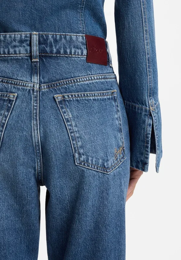 Джинсы Boss C_Ada slim hr 2.0 straight leg jeans, темно-синий — фото 4