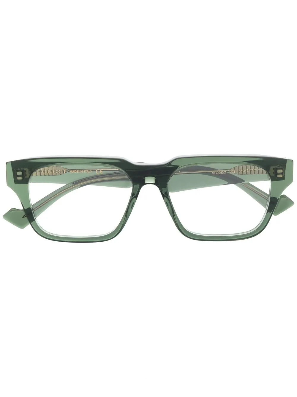 

Очки GG0963 в квадратной оправе Gucci Eyewear, зеленый
