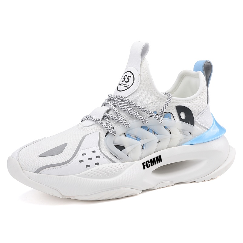 

Баскетбольные кроссовки с противоскользящей подошвой, износостойкие, детские FCMM, белый/синий