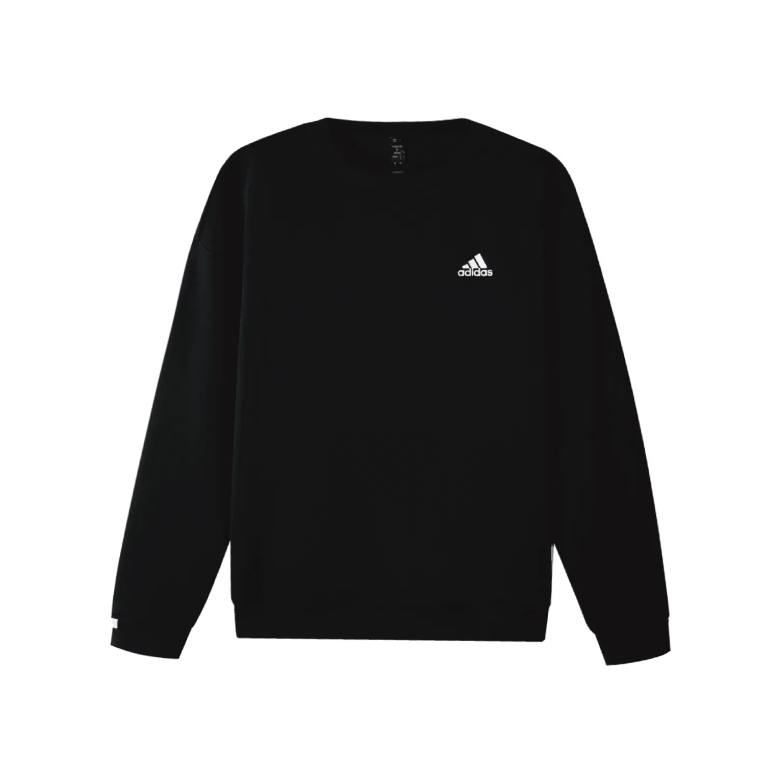 Толстовка LABEL Unisex Black с круглым вырезом, средней посадки Adidas — фото 4