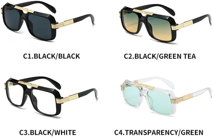 

Солнцезащитные очки прямоугольной формы для мужчин и женщин с градиентными линзами, поликарбонатная оправа, золотистая, защита от солнца UV400, m1157 Generic, M-1159