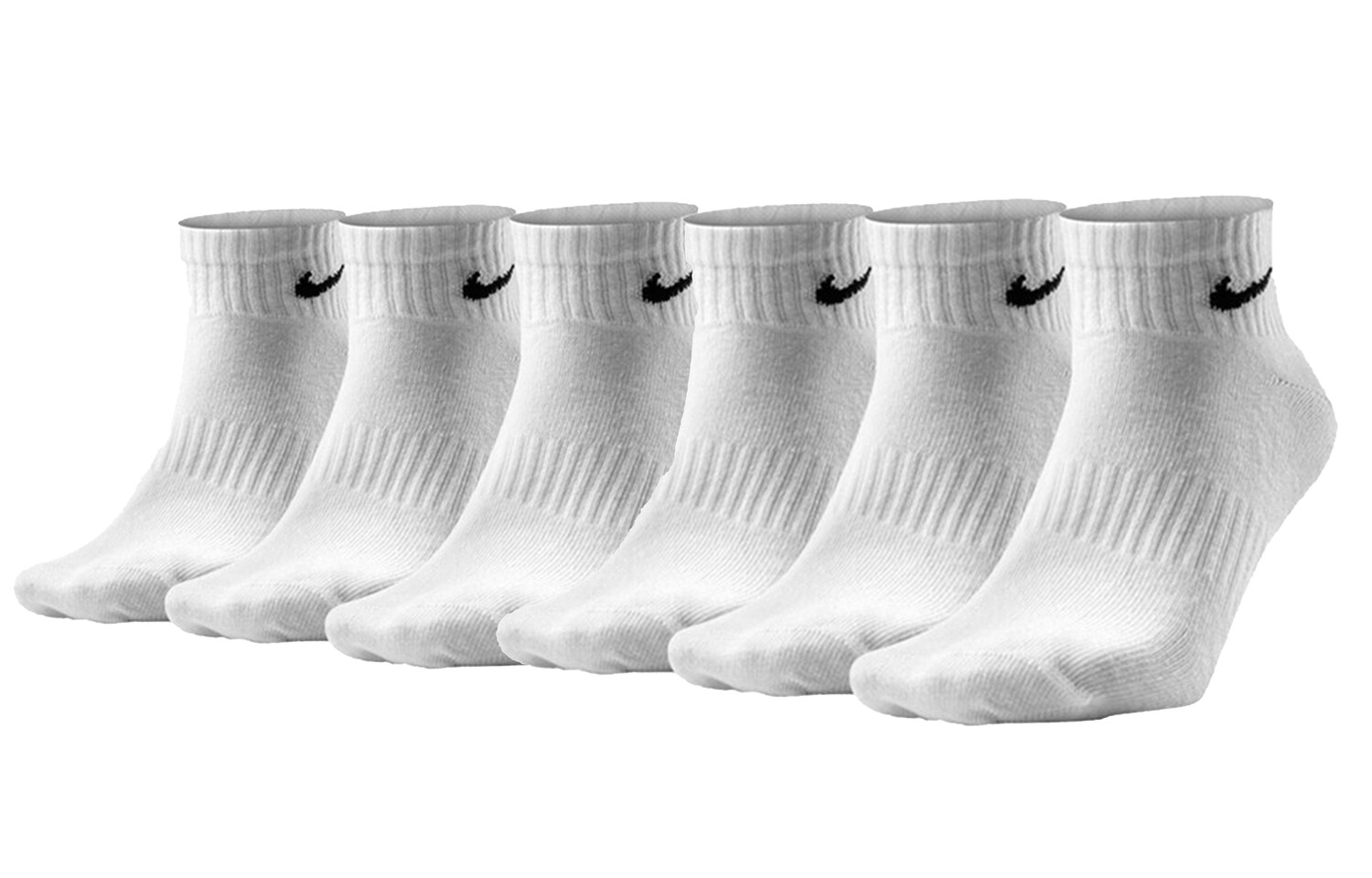 Носки унисекс Nike, Шесть пар белого цвета. — фото 2