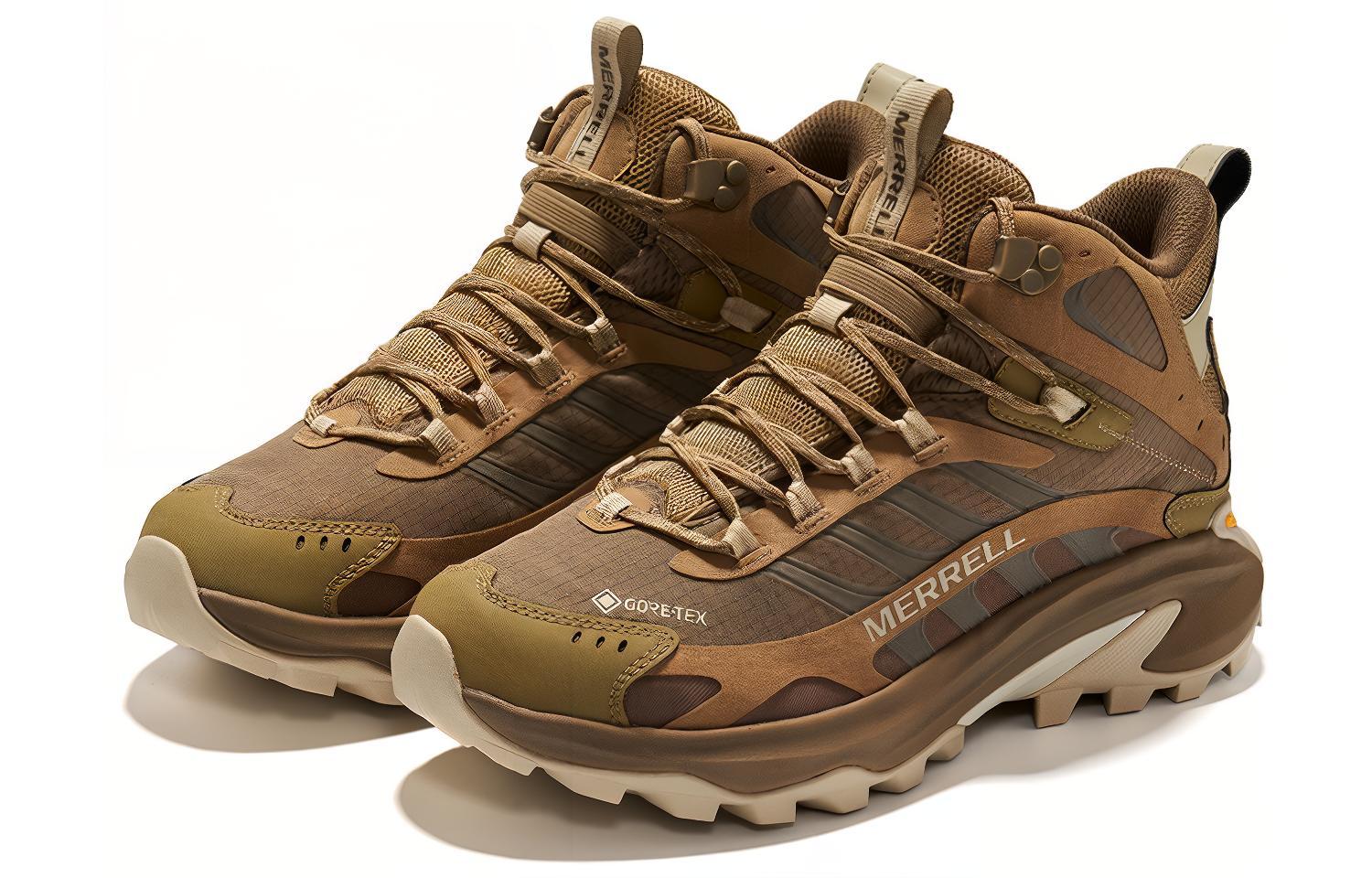 MERRELL Мужские полувысокие уличные ботинки коричневые, цвет Brown — фото 4