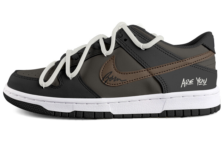 

Кроссовки Nike Dunk Skateboarding Shoes Women's Low-top Black, цвет Coffee