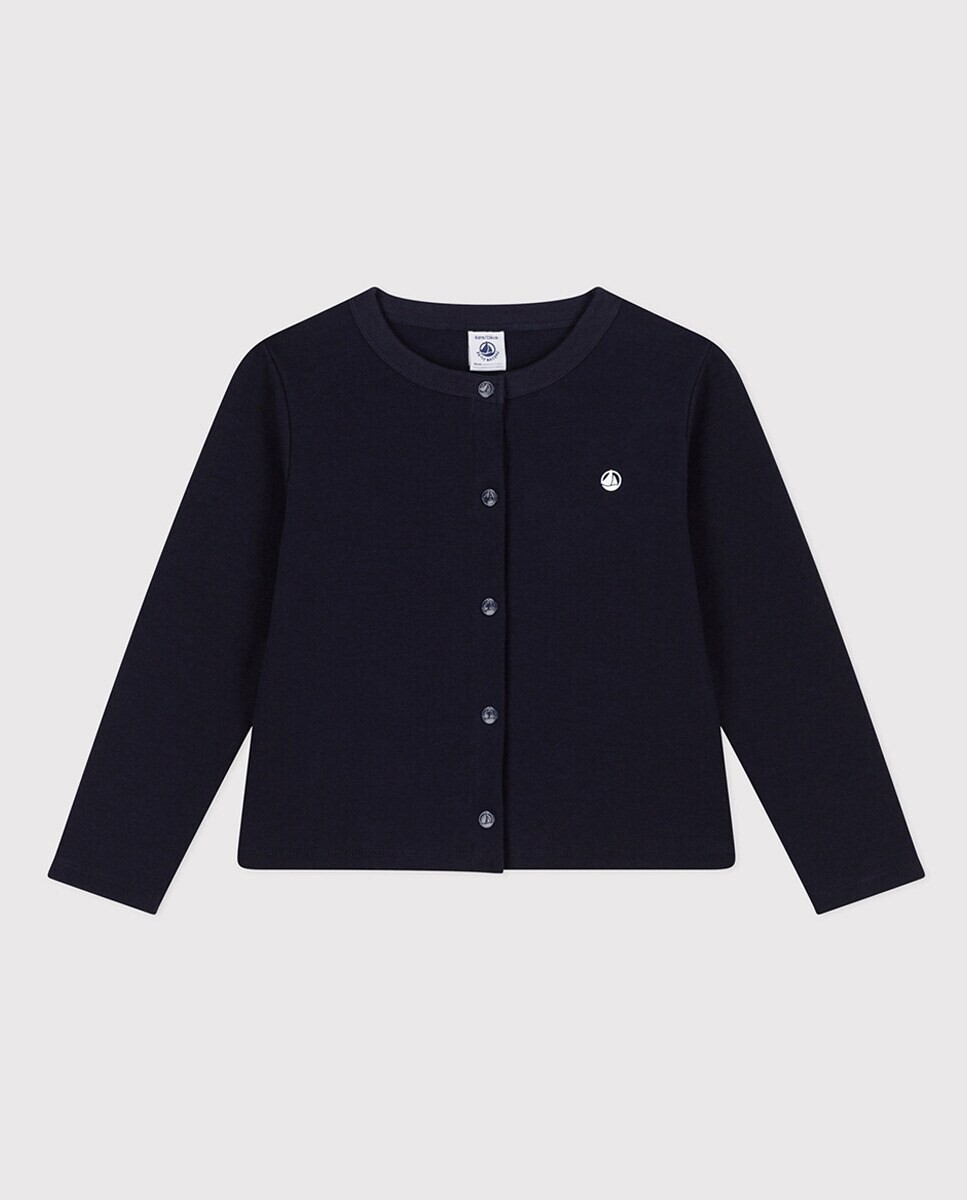 

Хлопковый кардиган для мальчика/девочки Petit Bateau, синий