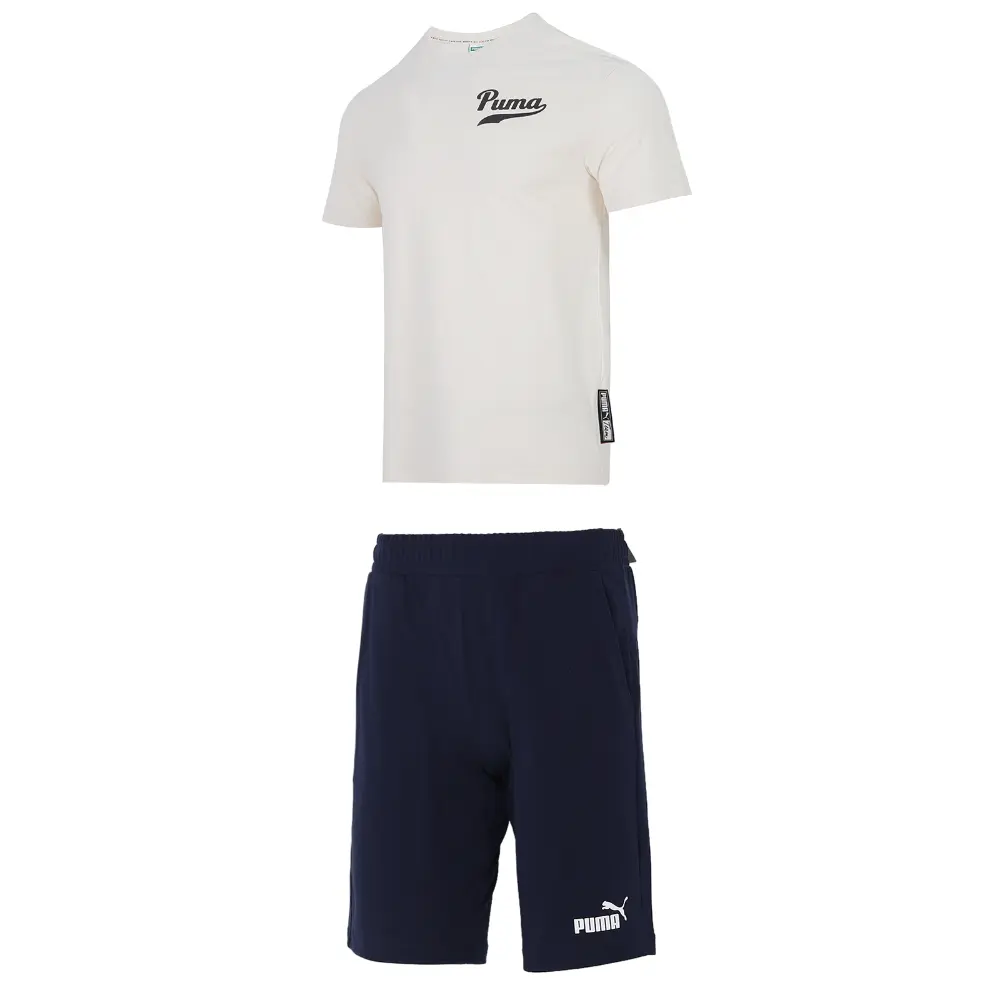 

Повседневная спортивная одежда для мужчин белого и синего цвета Puma, синий