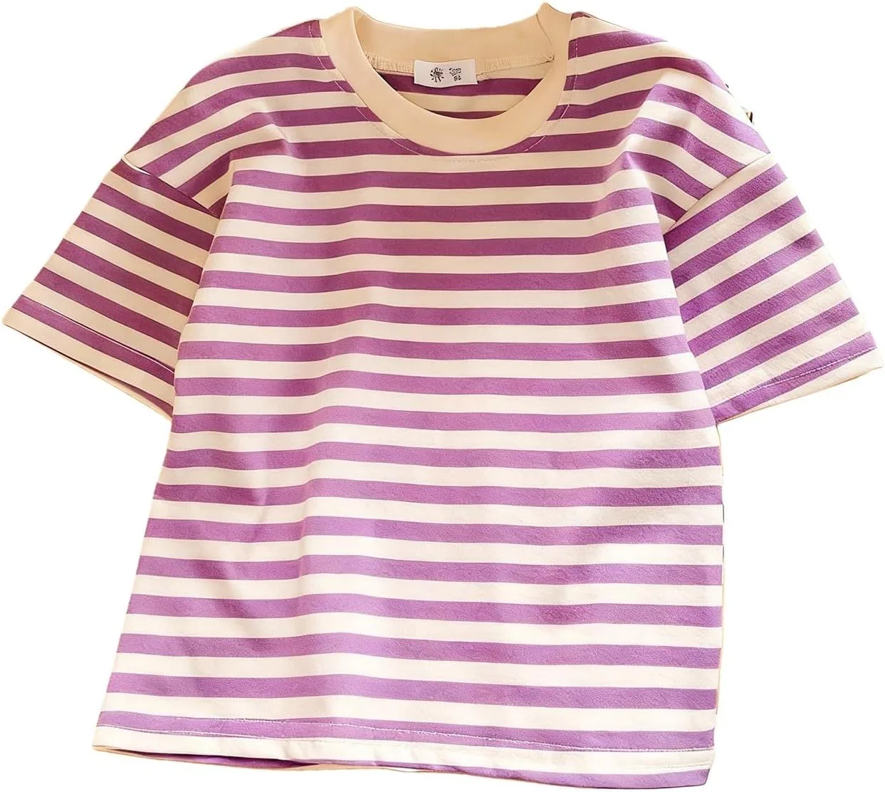 Футболка детская с полосками Moonker, D-light Violet