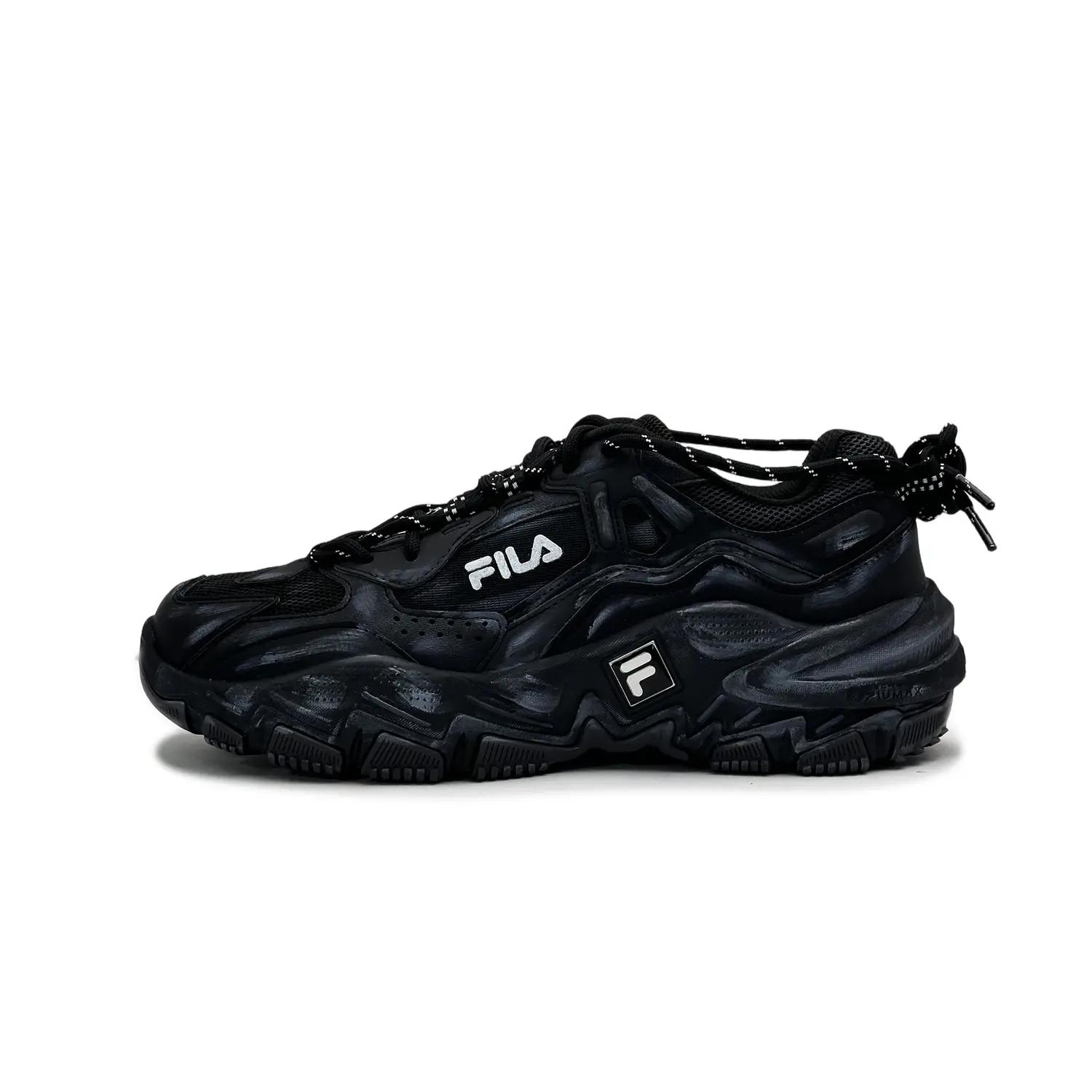FILA Ravagement 2 устойчивые к истиранию низкие повседневные кроссовки men's black — фото 2
