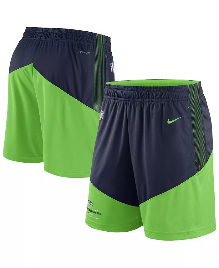

Мужские шорты для тренировок Seattle Seahawks Primary Lockup в темно-синем и неоново-зеленом цветах Nike