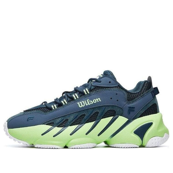 

Кроссовки wilson x ade blue/green Fila, синий