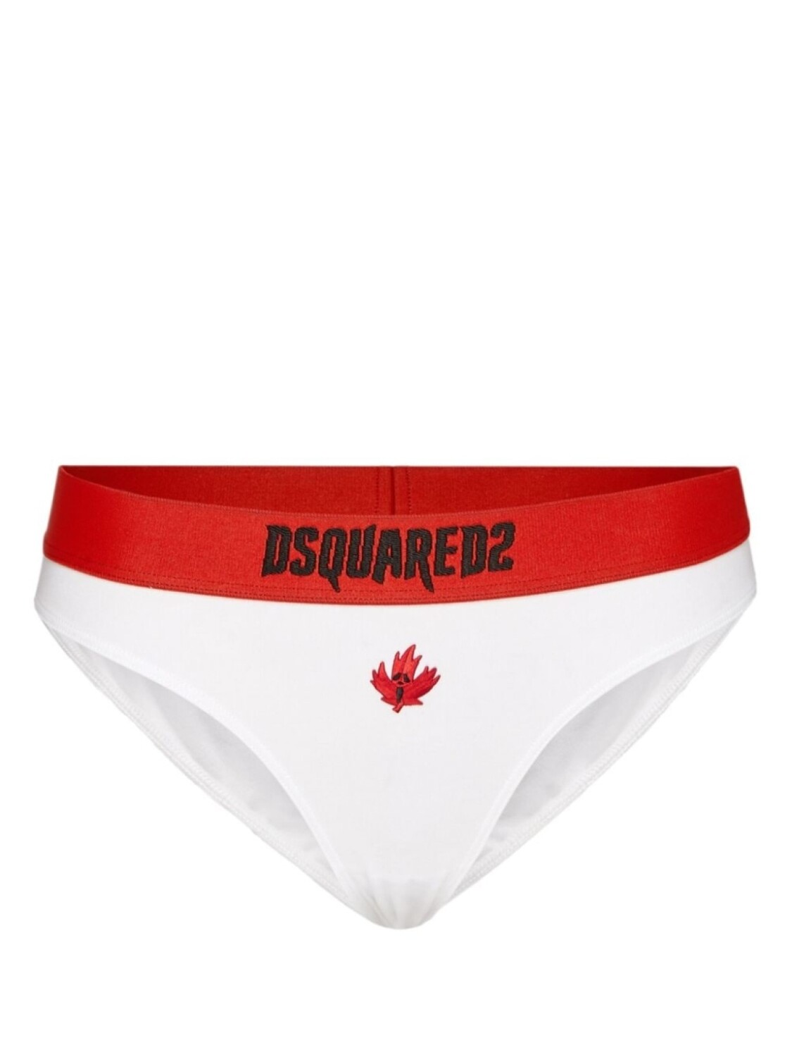 

Dsquared2 трусы-брифы с вышивкой, белый