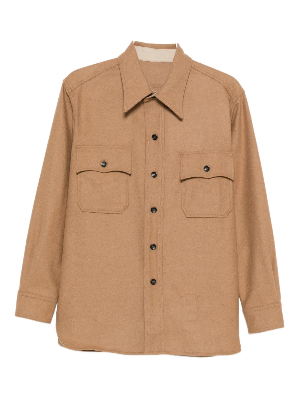 

Рубашка-овершот на пуговицах Fortela, светло-коричневый