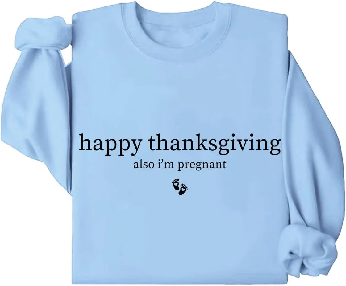 

Толстовка Happy Thanksgiving Also I'm Pregnant Exosea