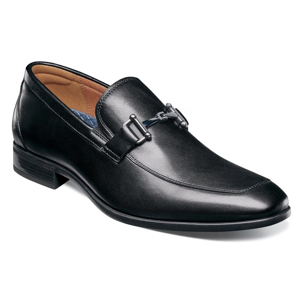 

Мокасины Zaffiro moc toe bit Florsheim, черный