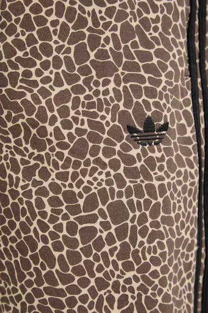 Штаны из ткани Adidas Originals, коричневый — фото 4