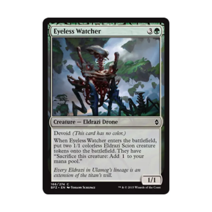 

CCG Безглазый наблюдатель (клавиша С), MTG - Battle for Zendikar