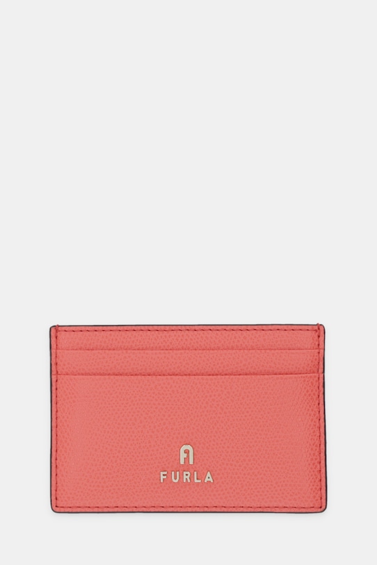 

Кожаный футляр для карт Furla, оранжевый