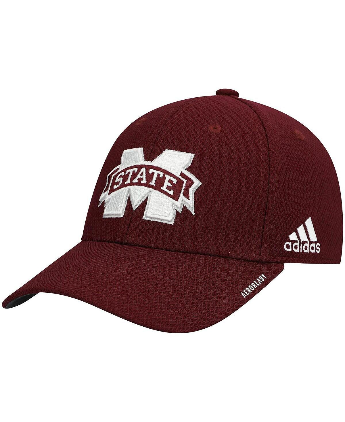 

Мужская темно-бордовая кепка для тренеров штата Миссисипи State Bulldogs 2021 AEROREADY Flex Hat adidas