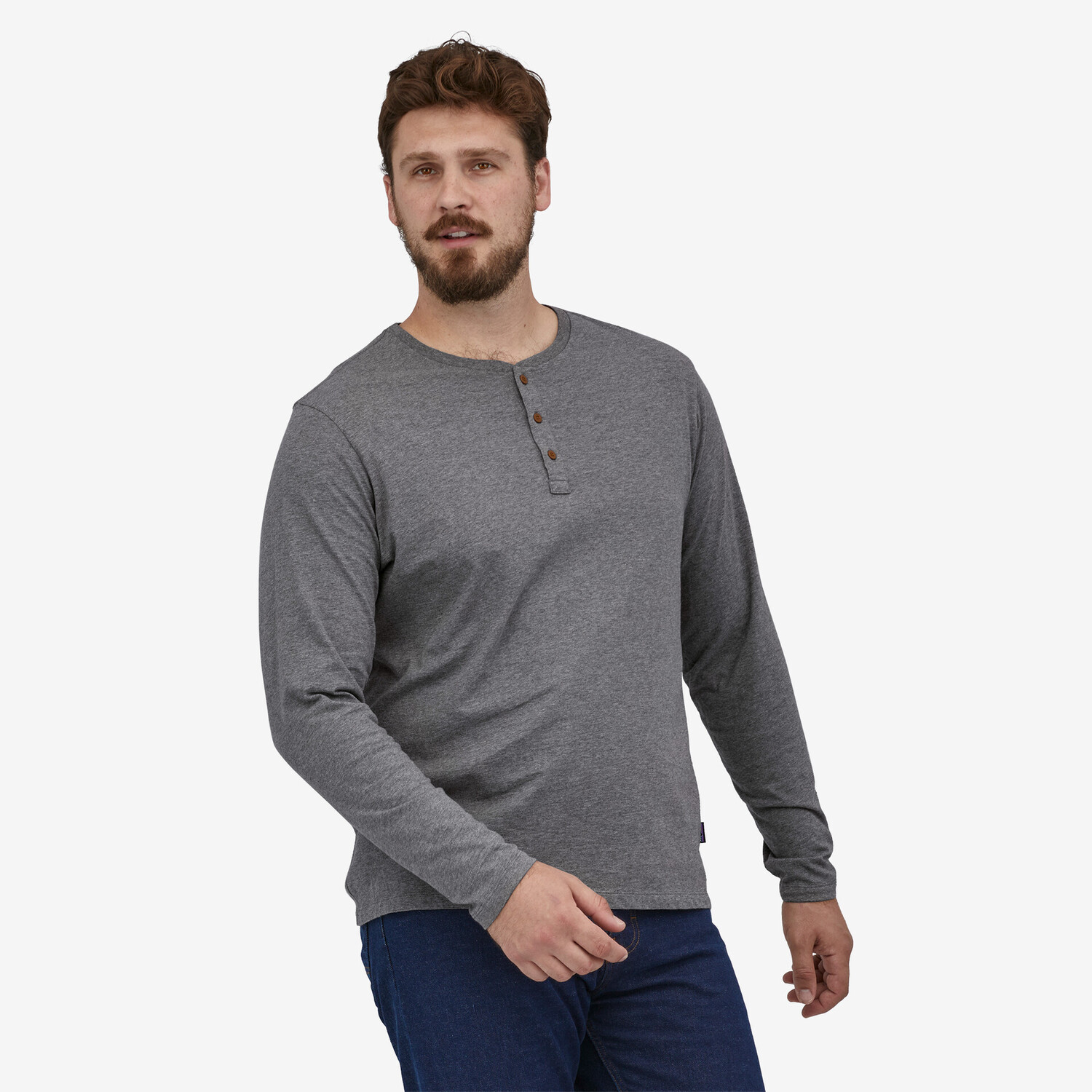 Мужская футболка Henley Patagonia из органического хлопка — фото 4