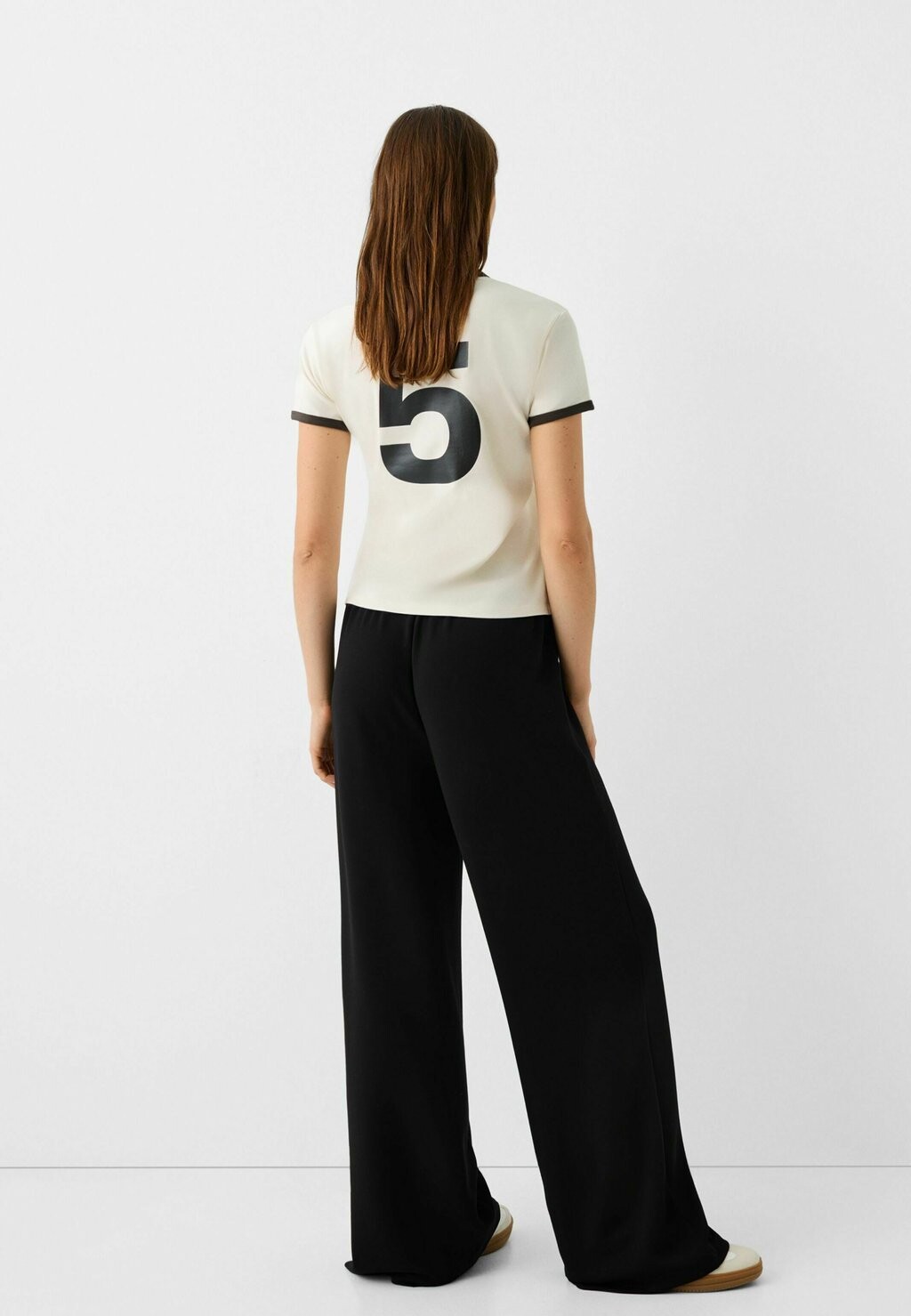 

Спортивные штаны WIDE LEG Bershka, черный