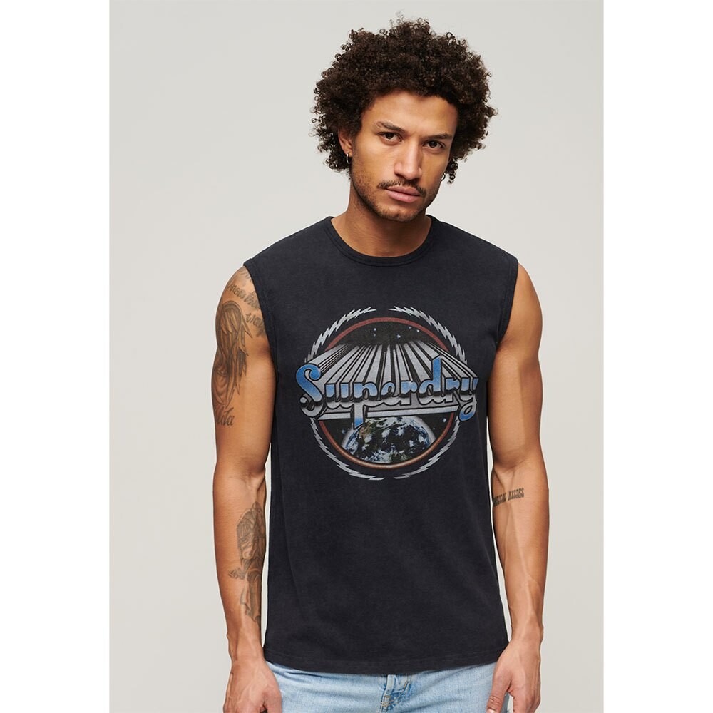 

Футболка Superdry Rock Graphic Band , черный