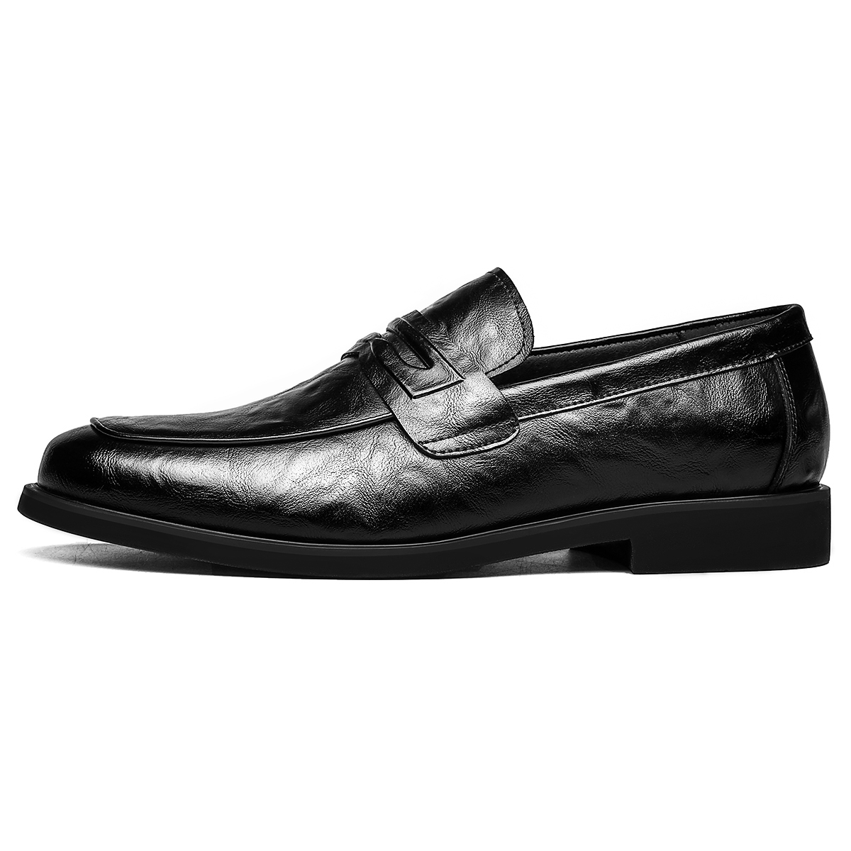 

Повседневные кожаные туфли мужские низкие черные CHINT