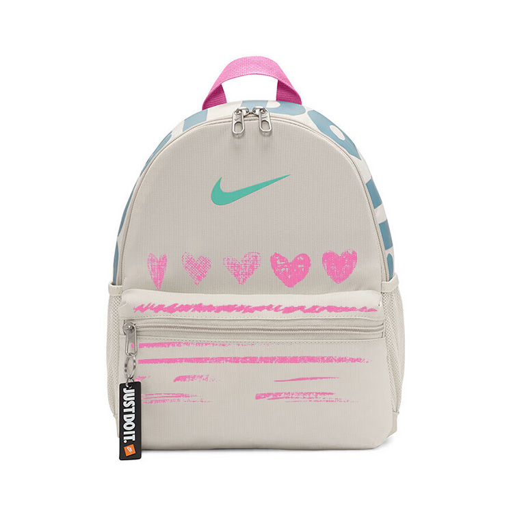

Nike Тканевый рюкзак обычный детский серый белый, Gray White