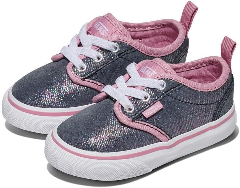 Кроссовки Vans Atwood Unisex для детей | Низкие кеды для мальчиков и девочек, детская обувь для ходьбы, Shimmer Black — фото 2