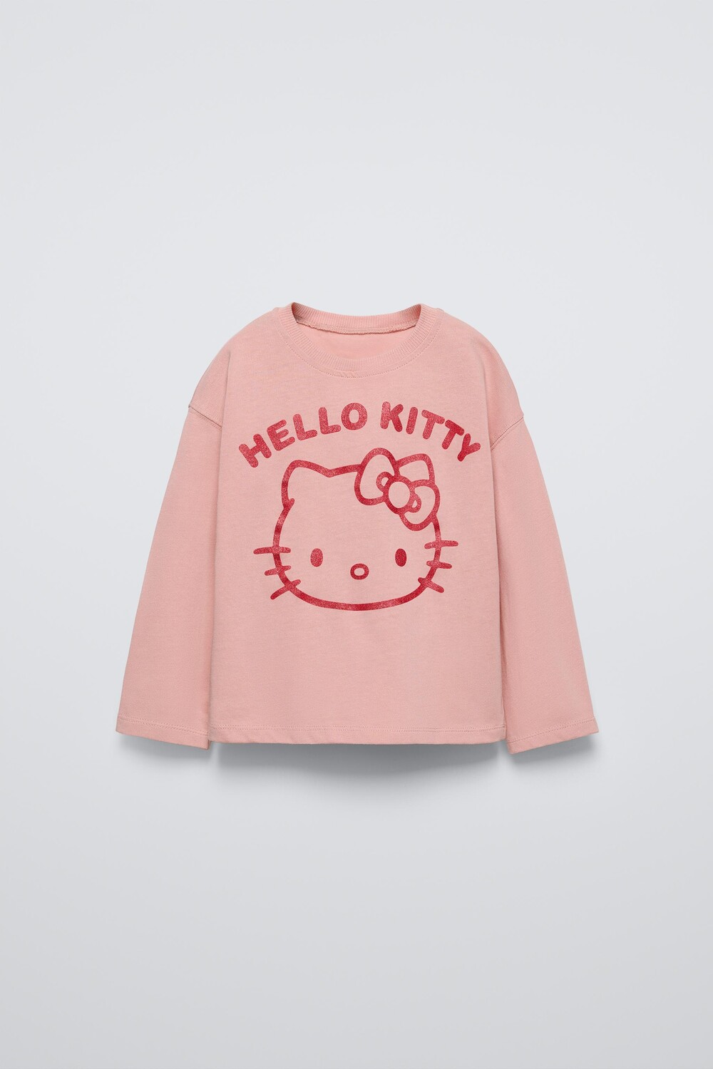 

Футболка hello kitty ZARA, бежево-розовый
