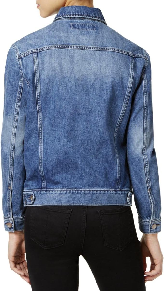 Женская куртка Calvin Klein Jeans короткая джинсовая, синий — фото 2