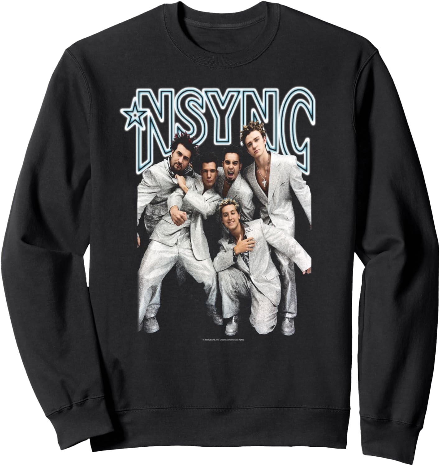 

Официальная толстовка NSYNC с бриллиантовым кольцом, черная