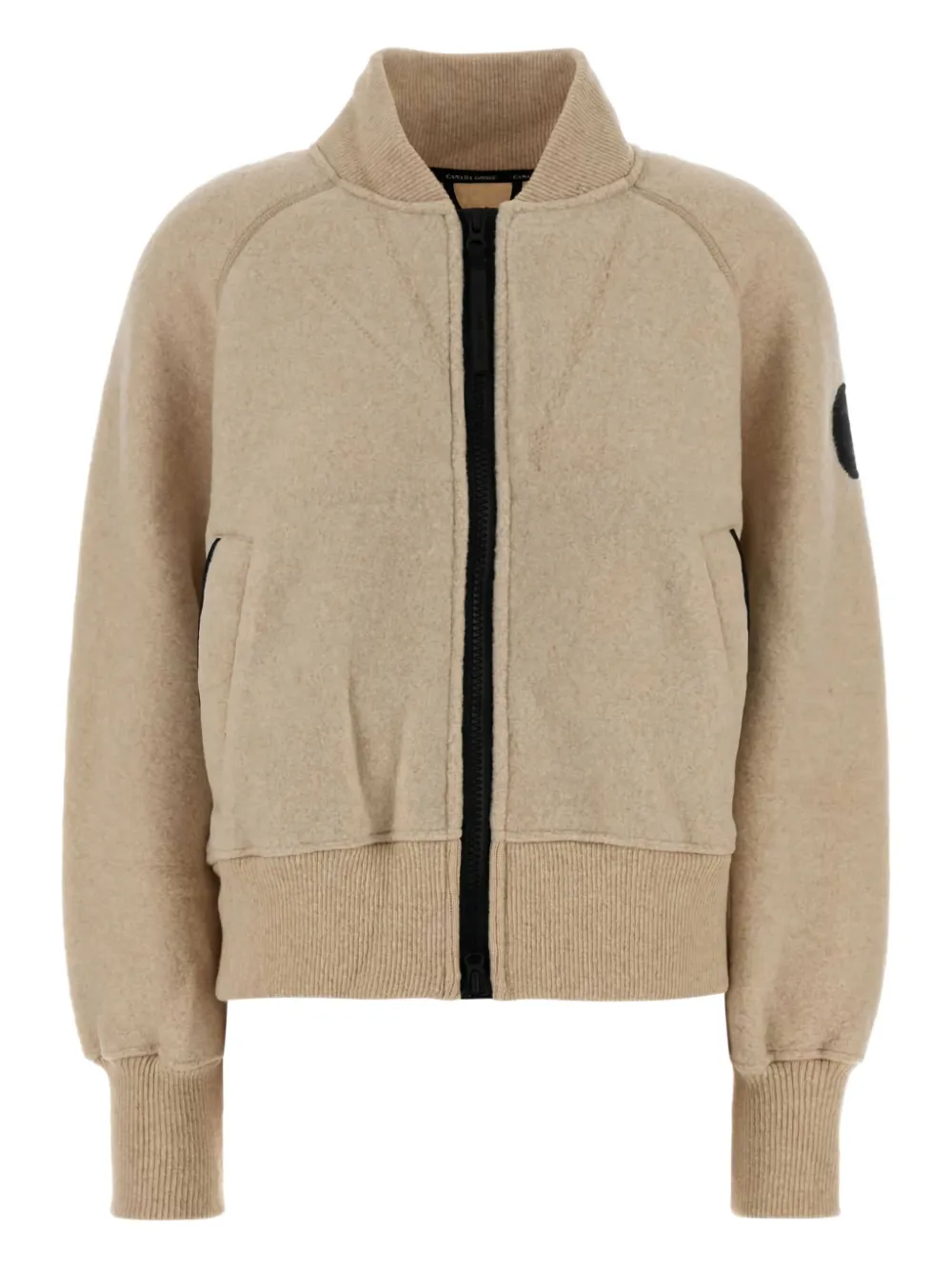 

Бомбер из флиса с шерстяной смесью Canada Goose, нейтральный
